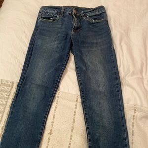 Emma crop dark blue skinny jeans